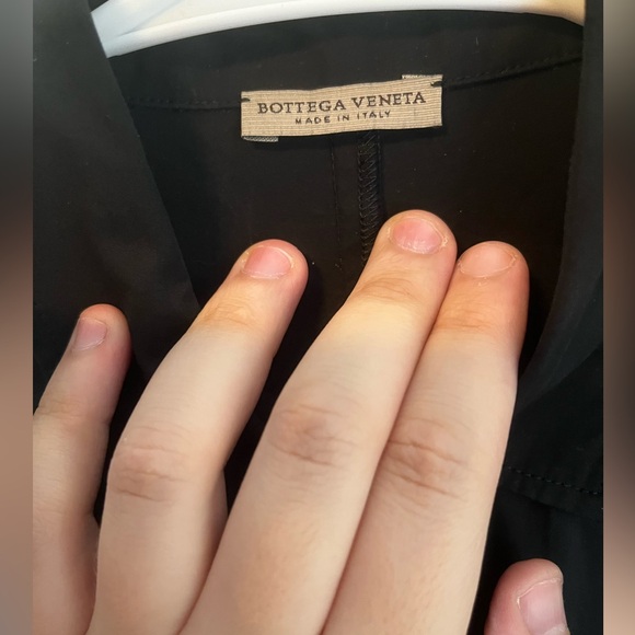 Bottega Veneta Black Button Down with Silk Paneling Size IT 38 - Picture 6 of 8